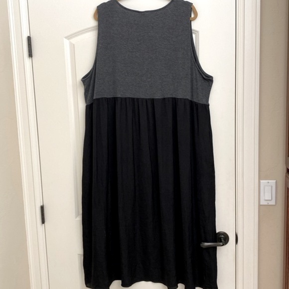 Suzanne Betro Mixed Media Dress Women’s sleeveless Rayon flowy Plus Size 4X Maxi - Picture 2 of 8